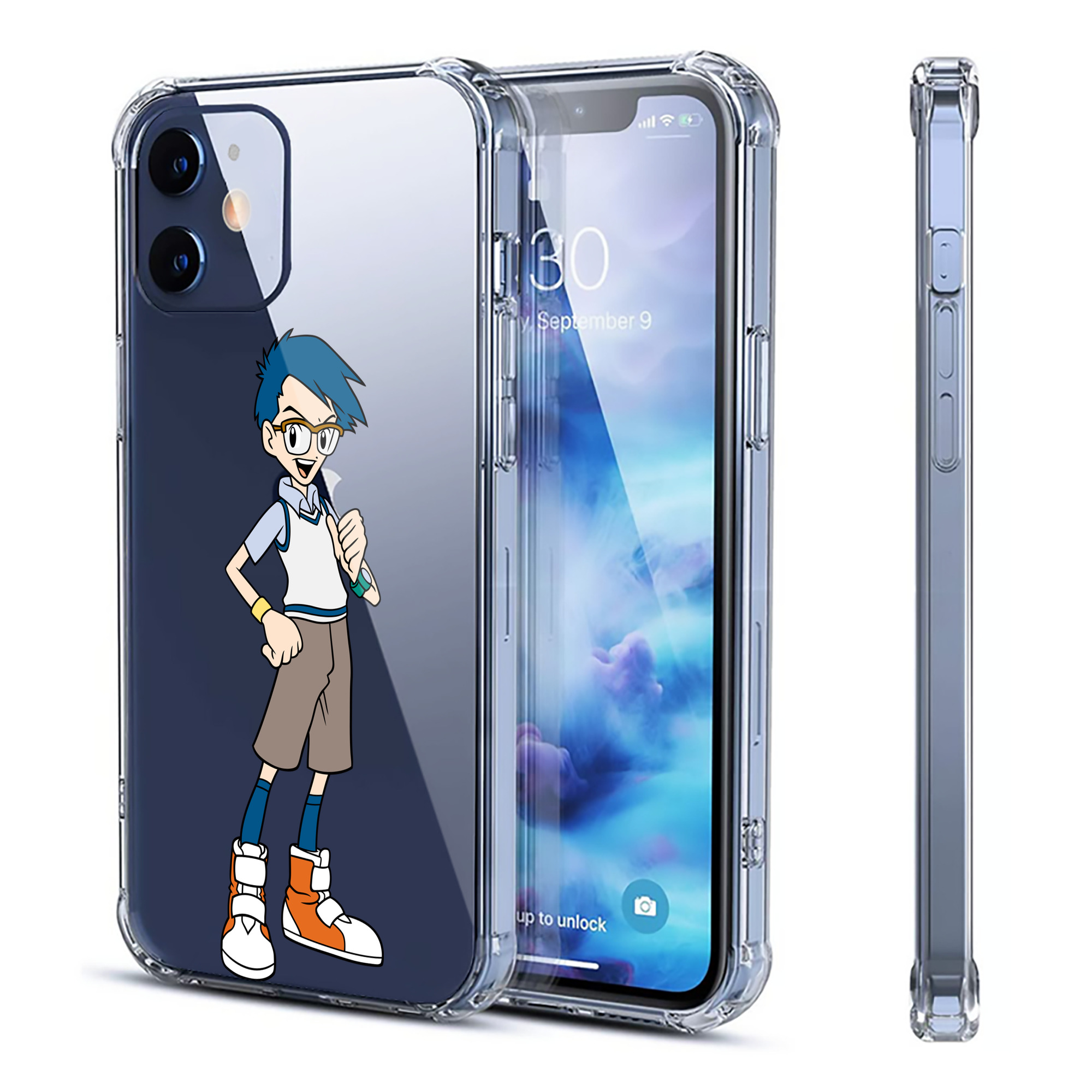 （画像用） Digimon デジタルモンスター/デジモン 【iPhone 12シリーズ対応】透明スマホケース（クリアソフトケース）